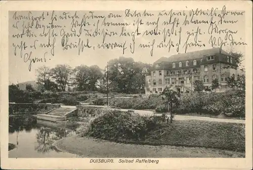 Duisburg Ruhr Solbad Raffelberg / Duisburg /Duisburg Stadtkreis