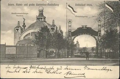 Duesseldorf Internat. Gartenbau- Ausstellung 1904 / Duesseldorf /Duesseldorf Stadtkreis