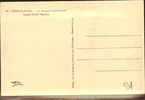 Casablanca Square Louis Gentil / Casablanca /