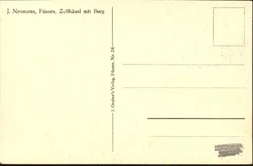 Fuessen Zollhaeusel / Fuessen /Ostallgaeu LKR