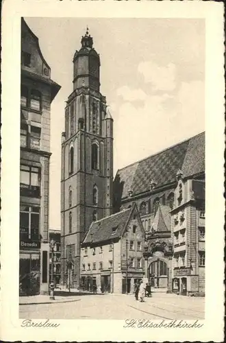 Breslau Niederschlesien St Elisabeth Kirche  / Wroclaw /