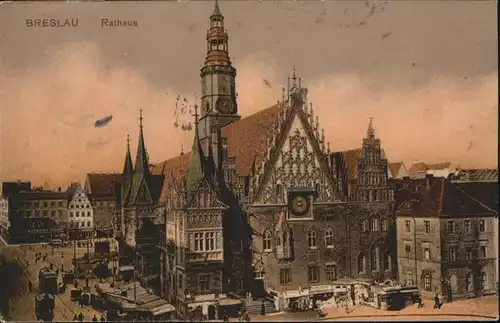 Breslau Niederschlesien Rathaus  / Wroclaw /