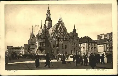 Breslau Niederschlesien Rathaus  / Wroclaw /