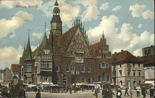 Breslau Niederschlesien Rathaus  / Wroclaw /