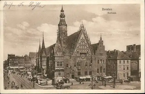 Breslau Niederschlesien Rathaus  / Wroclaw /