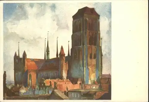 Danzig Westpreussen Marien Kirche  / Gdansk /