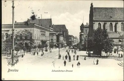 Breslau Niederschlesien Schweidnitzer Strasse  / Wroclaw /