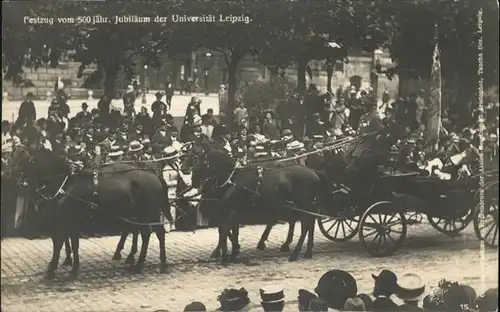 Leipzig Festzug vom 500-jaehr. Jubilaeum der Uni Leipzig / Leipzig /Leipzig Stadtkreis