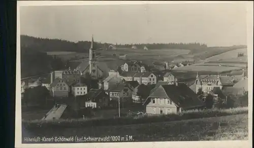 Schoenwald Schwarzwald Hoehenluftkurort / Schoenwald im Schwarzwald /Schwarzwald-Baar-Kreis LKR