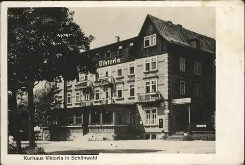 Schoenwald Schwarzwald Kurhaus Viktoria / Schoenwald im Schwarzwald /Schwarzwald-Baar-Kreis LKR