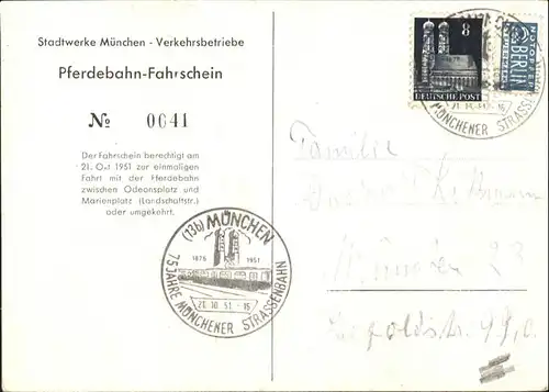 Muenchen 75 jahre Strassenbahn Muenchen / Muenchen /Muenchen LKR