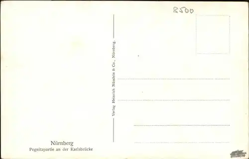 Nuernberg Pegnitzpartie Karlsbruecke / Nuernberg /Nuernberg Stadtkreis