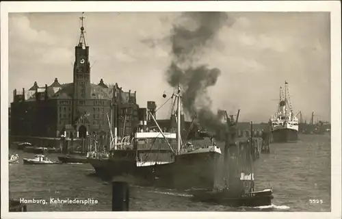 Hamburg Kehrwiederspitze Schiffe / Hamburg /Hamburg Stadtkreis