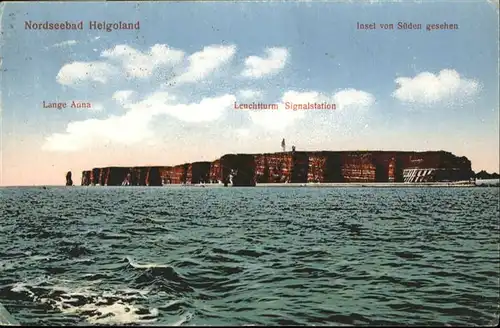 Helgoland von Sueden / Helgoland /Pinneberg LKR