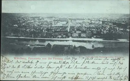 Wuerzburg Panorama von Festung / Wuerzburg /Wuerzburg LKR