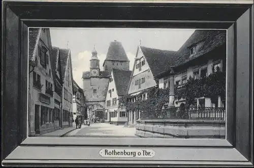 Rothenburg Tauber Roedergasse / Rothenburg ob der Tauber /Ansbach LKR