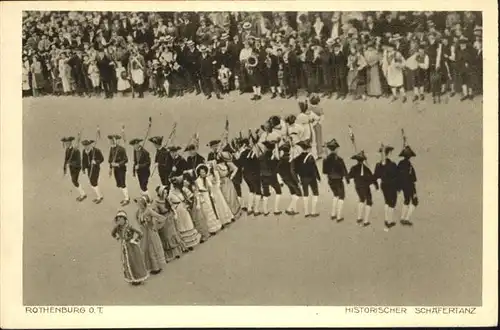 Rothenburg Tauber Historischer Schaefertanz / Rothenburg ob der Tauber /Ansbach LKR