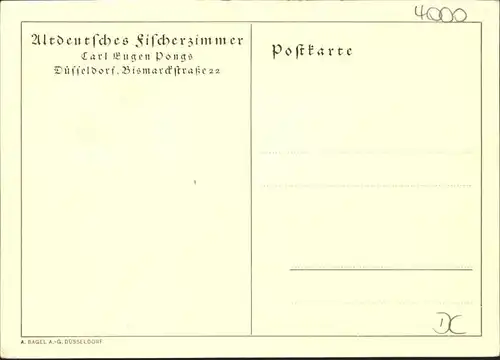 Duesseldorf Altdeutsches Fischerzimmer / Duesseldorf /Duesseldorf Stadtkreis