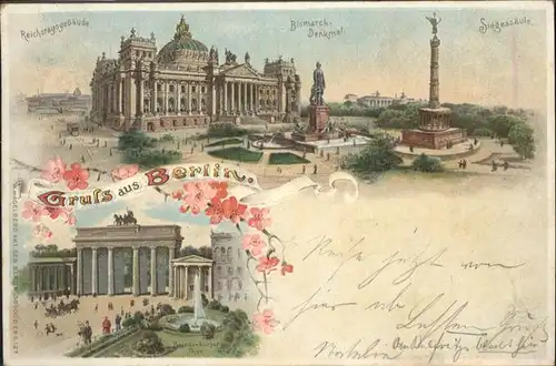 Berlin Reichstagsgebaeude Siegessaeule / Berlin /Berlin Stadtkreis
