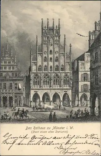 Muenster Westfalen Rathaus / Muenster /Muenster Stadtkreis