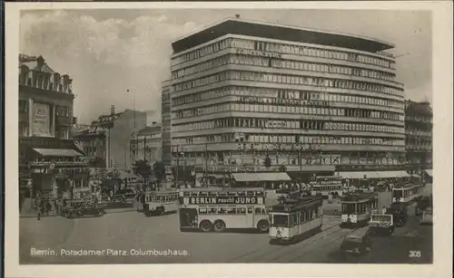 Berlin Potsdamer Platz Columbushaus Strassenbahn / Berlin /Berlin Stadtkreis