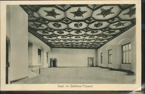 Fuessen Saal im Schloss / Fuessen /Ostallgaeu LKR