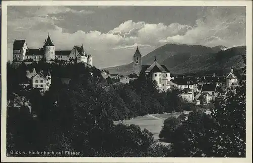 Fuessen Blick vom Faulenbach / Fuessen /Ostallgaeu LKR