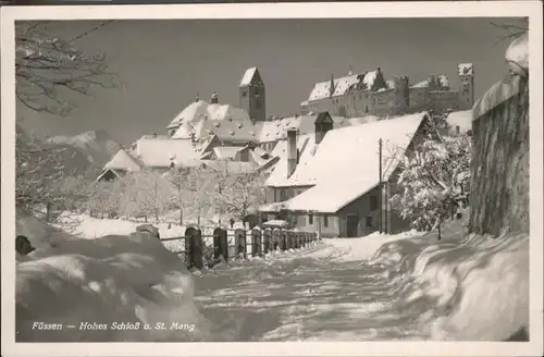 Fuessen Hohes Schloss St. Mang / Fuessen /Ostallgaeu LKR