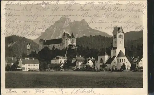 Fuessen Schloss / Fuessen /Ostallgaeu LKR