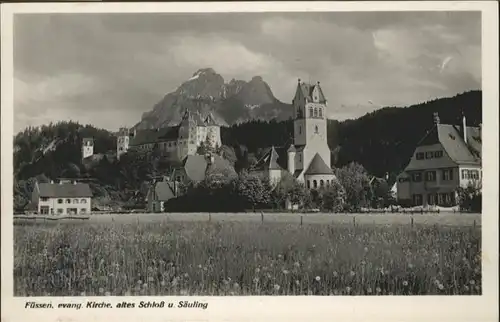 Fuessen evang. Kirche Schloss Saeuling / Fuessen /Ostallgaeu LKR