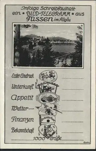 Fuessen Allgaeu / Fuessen /Ostallgaeu LKR