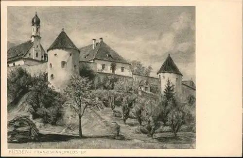 Fuessen Franziskanerkloster / Fuessen /Ostallgaeu LKR