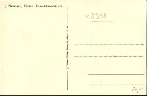 Fuessen Franziskanerkloster / Fuessen /Ostallgaeu LKR