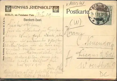 Berlin Weinhaus Rheingold / Berlin /Berlin Stadtkreis
