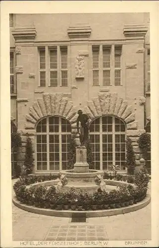 Berlin Hotel Der Fuerstenhof Brunnen / Berlin /Berlin Stadtkreis