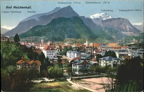 Bad Reichenhall Loferer Steinberge Reitalpe Muellnerhorn Sonntagshorn / Bad Reichenhall /Berchtesgadener Land LKR