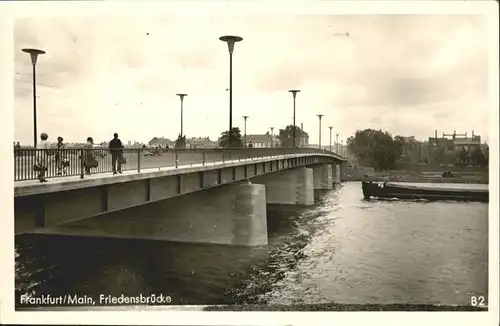 Frankfurt Main Friedensbruecke / Frankfurt am Main /Frankfurt Main Stadtkreis