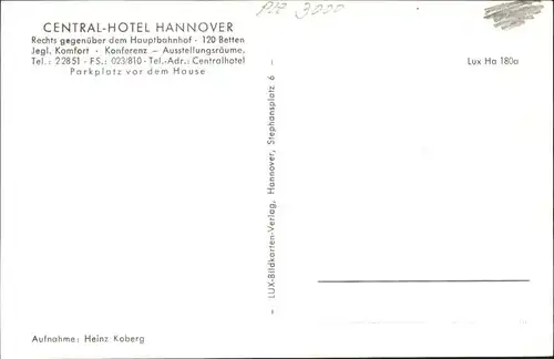 Hannover Central Hotel Landesvater Denkmal Pferd / Hannover /Region Hannover LKR