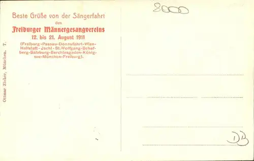 Muenchen Loewenbraeukeller Saengerfahrt 1911 / Muenchen /Muenchen LKR