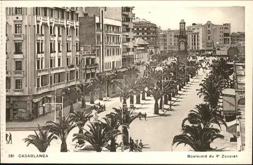 Casablanca Boulevard du 4 Zouaves  / Casablanca /