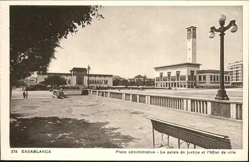 Casablanca Place administrative Palais de Justice Hotel de Ville  / Casablanca /