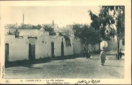 Casablanca Ville Indigene Esel / Casablanca /