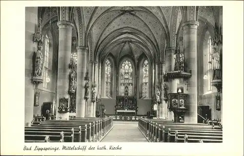 Bad Lippspringe Mittelschiff katholische Kirche / Bad Lippspringe /Paderborn LKR