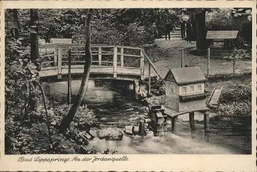 Bad Lippspringe Jordanquelle Bruecke / Bad Lippspringe /Paderborn LKR