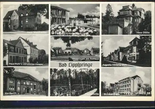 Bad Lippspringe Neuanlagen Rathaus St. Josefhaus Haus Ottilie Marienstift / Bad Lippspringe /Paderborn LKR