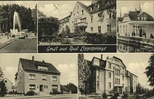 Bad Lippspringe Waldsanatorium Haus Schmidt  / Bad Lippspringe /Paderborn LKR