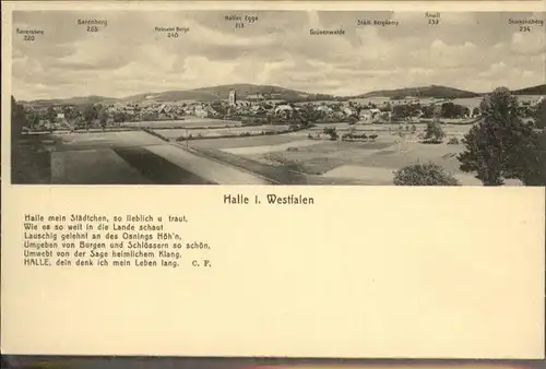 Halle Westfalen Gedicht
Bergpanorama / Halle (Westf.) /Guetersloh LKR