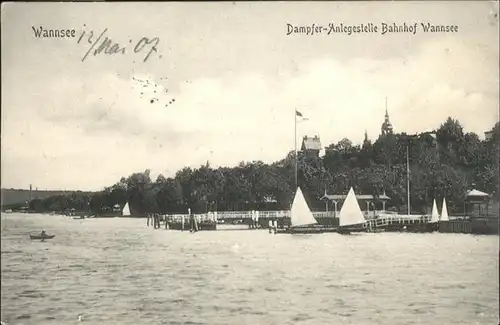 Berlin Wannsee Dampfer-Anlegestelle / Berlin /Berlin Stadtkreis