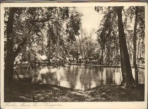 Berlin Neuer See Tiergarten / Berlin /Berlin Stadtkreis