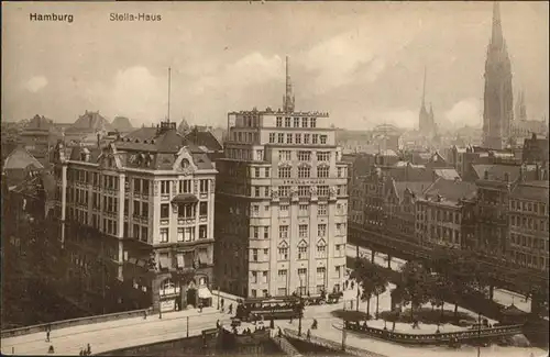 Hamburg Stella Haus Strassenbahn  / Hamburg /Hamburg Stadtkreis